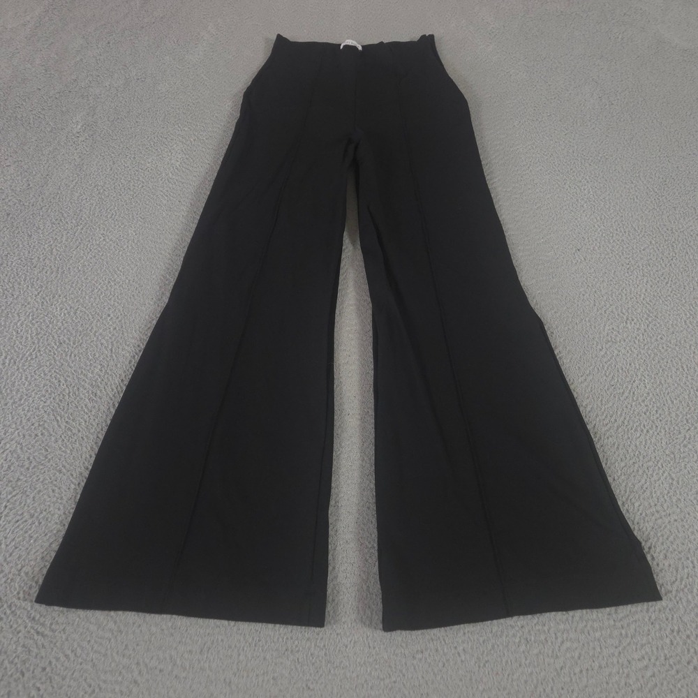 Ripley Rader Pants Womens 1+ Black Wide Leg Front Pleat Ponte Side Zip Trousers